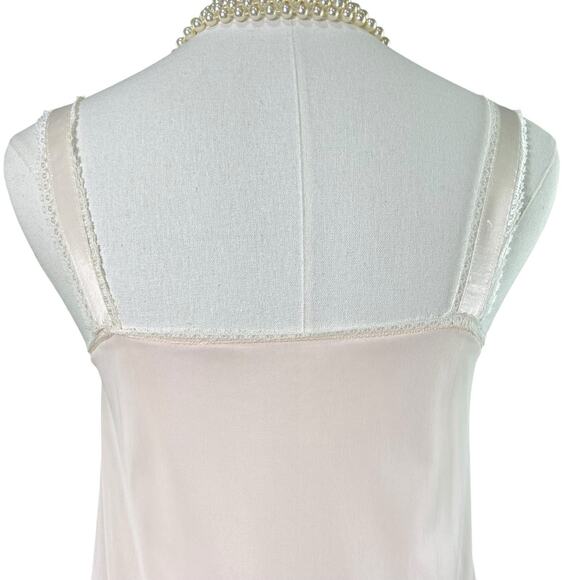 Vintage 60s Coquette Pastel Pink Nylon Lacy Babydoll Nightgown Women’s Size S - Picture 9 of 10